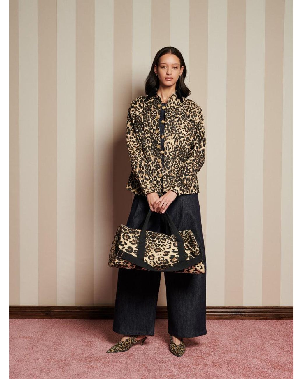 Sister Jane Natural Conrad Leopard Worker Jacket