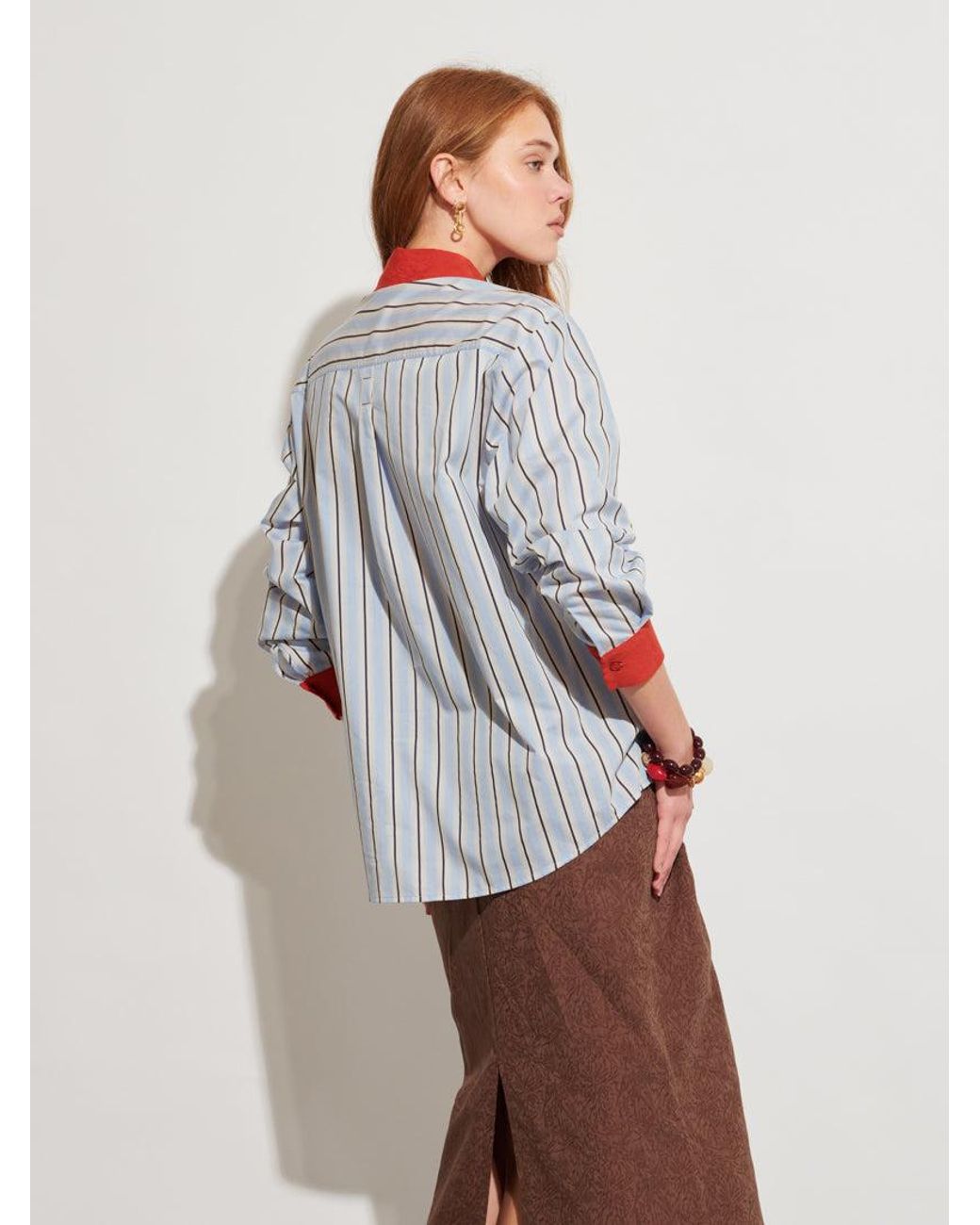 Sister Jane White Ghospell Delta Stripe Shirt