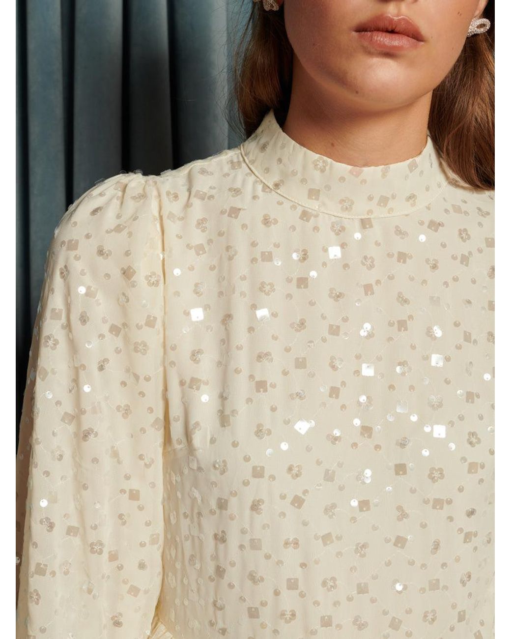 Sister Jane Gray Reel Embellished Maxi Dress