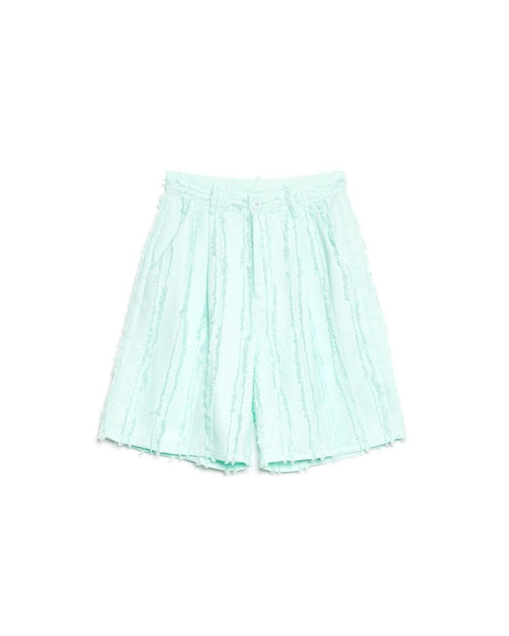 Sister Jane Blue Davy Frayed Bermuda Shorts