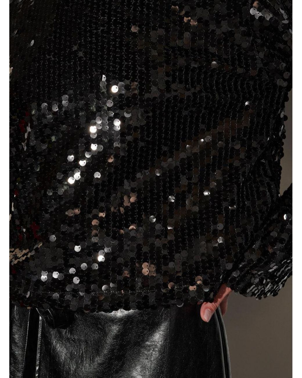 Sister Jane Black Ghospell Anita Sequin Top