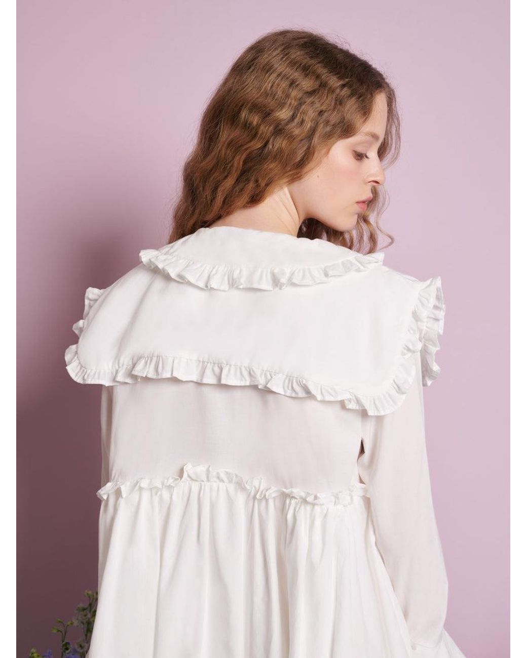 Sister Jane Purple Sweet Pea Collar Mini Dress