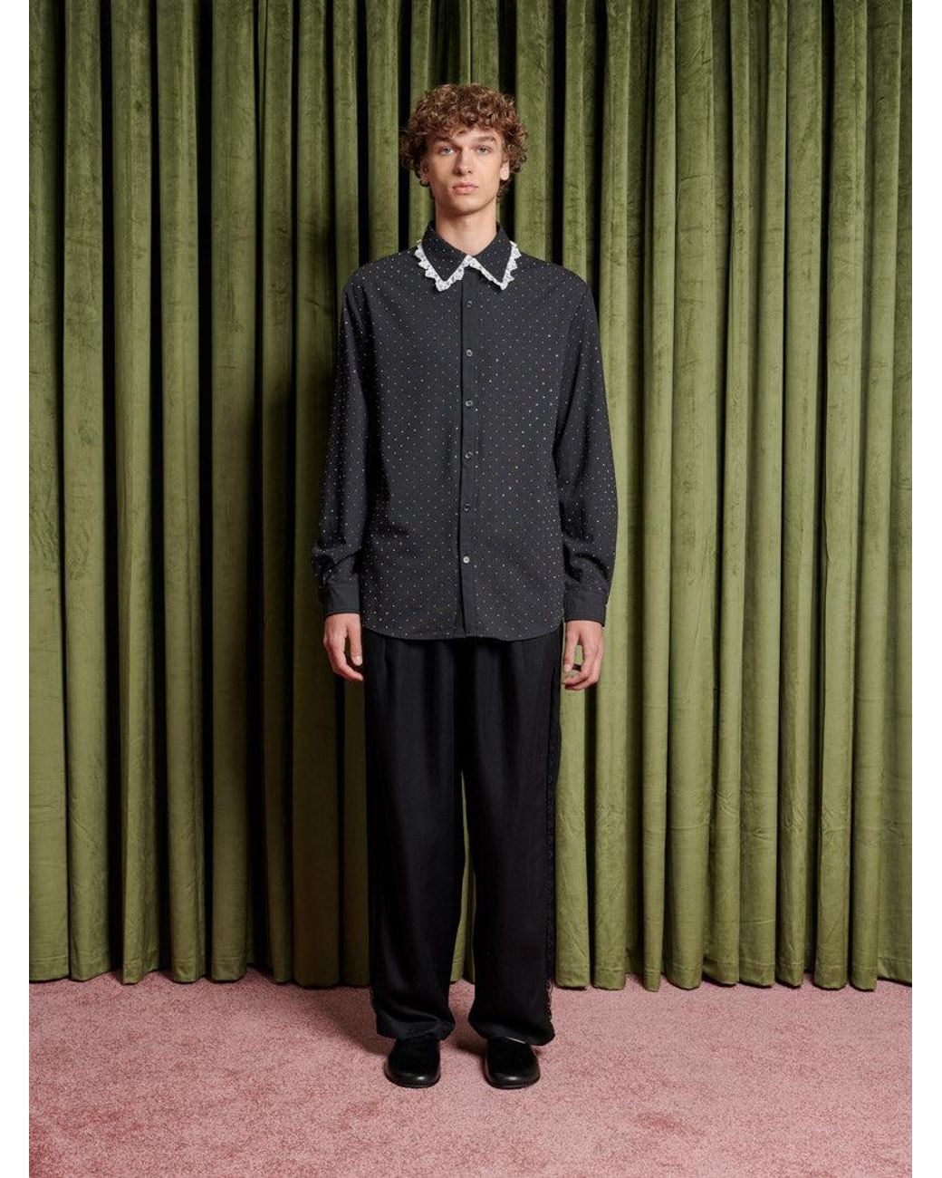 Sister Jane Green Prince Lace Trim Shirt