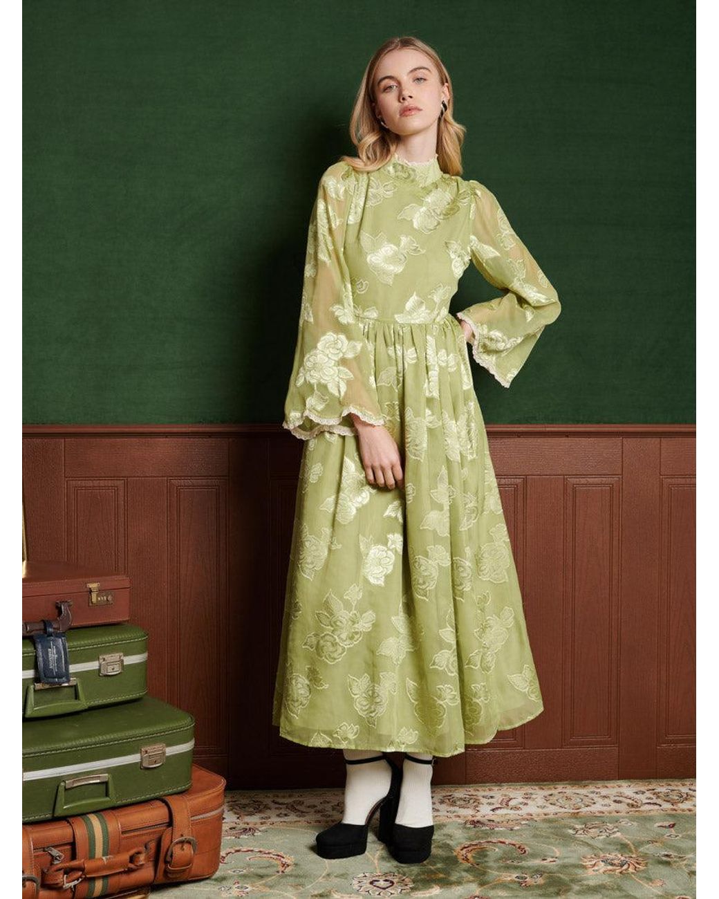 knee length dresses for ladies Sister Jane Ruffle Petticoat Midi Dress main image 1