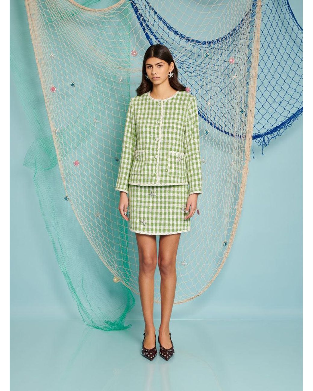 Sister Jane Green Dream Coastal Tweed Jacket