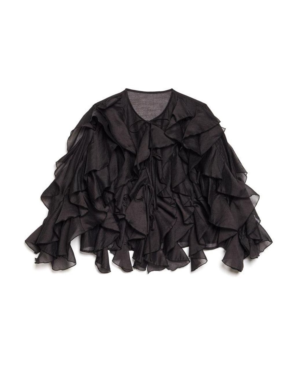 Sister Jane Black Dream Romance Ties Blouse