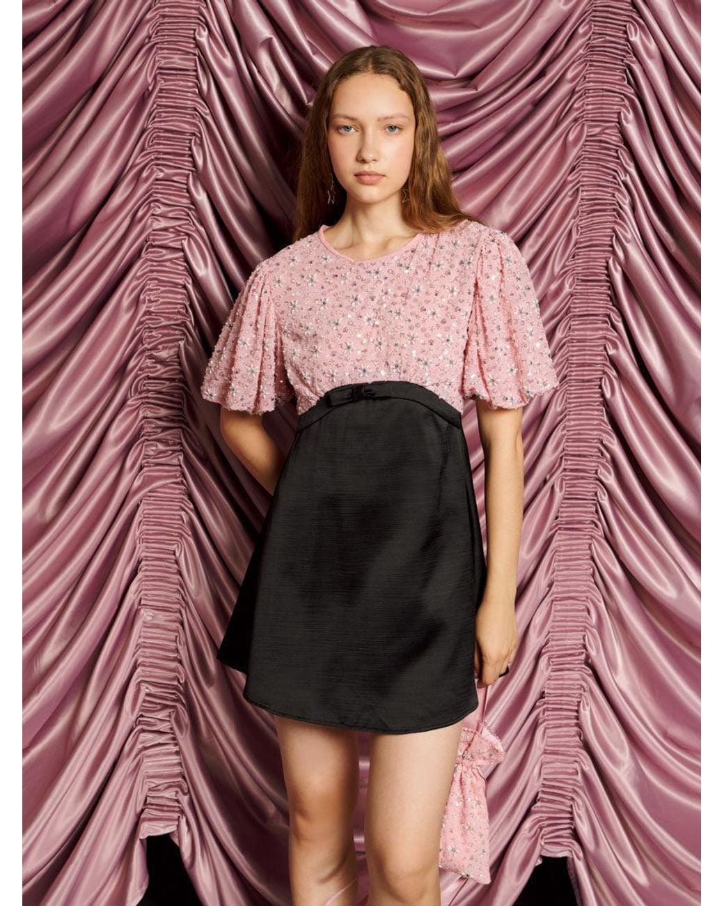 Sister Jane Dream Pink Parade Embellished Mini Dress