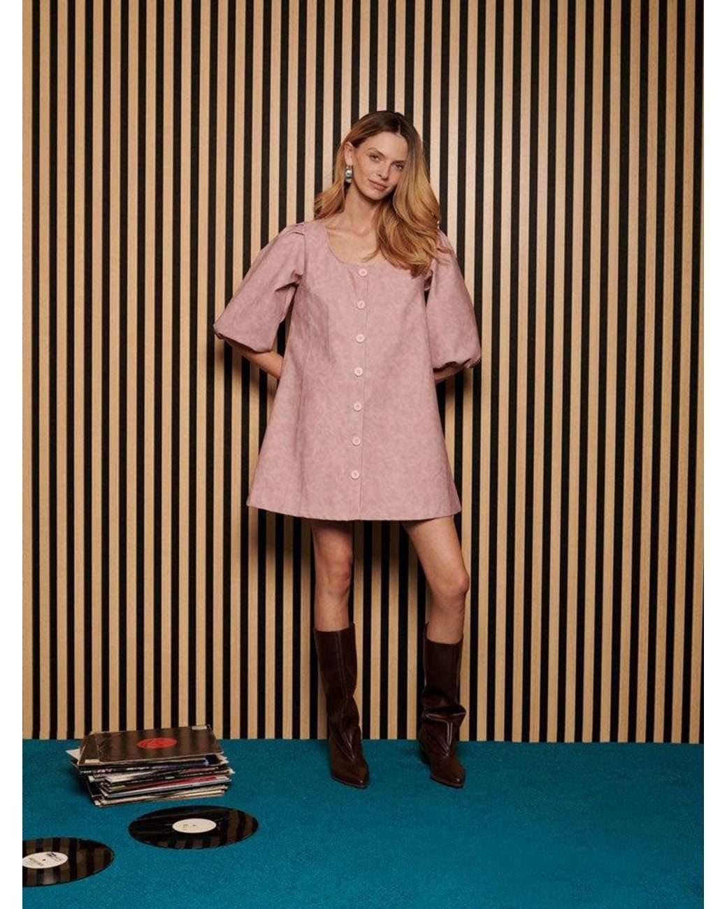 Sister Jane Pink Ghospell Dusty Pu Mini Dress