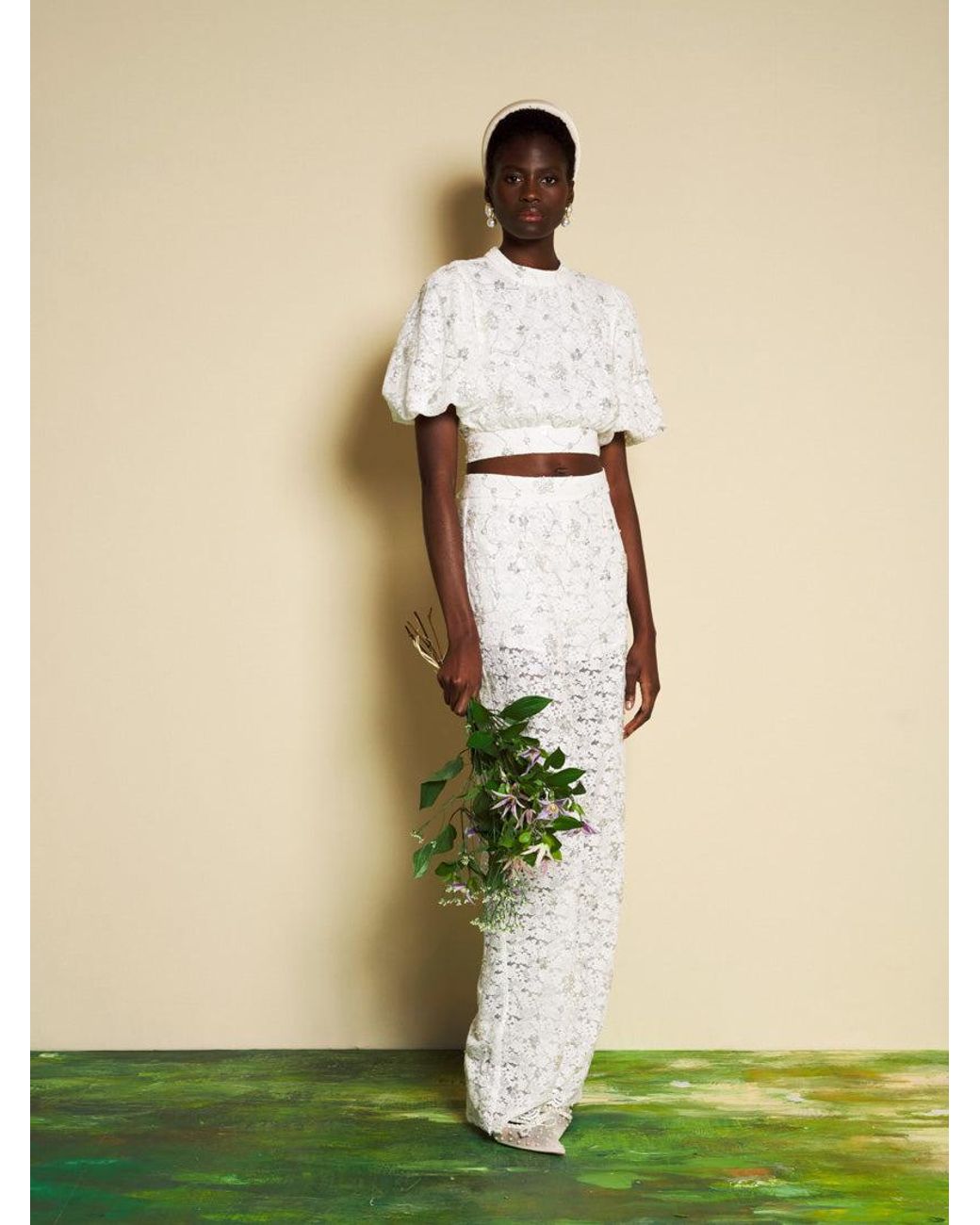 Sister Jane Natural Dream Jardin Sequin Lace Top