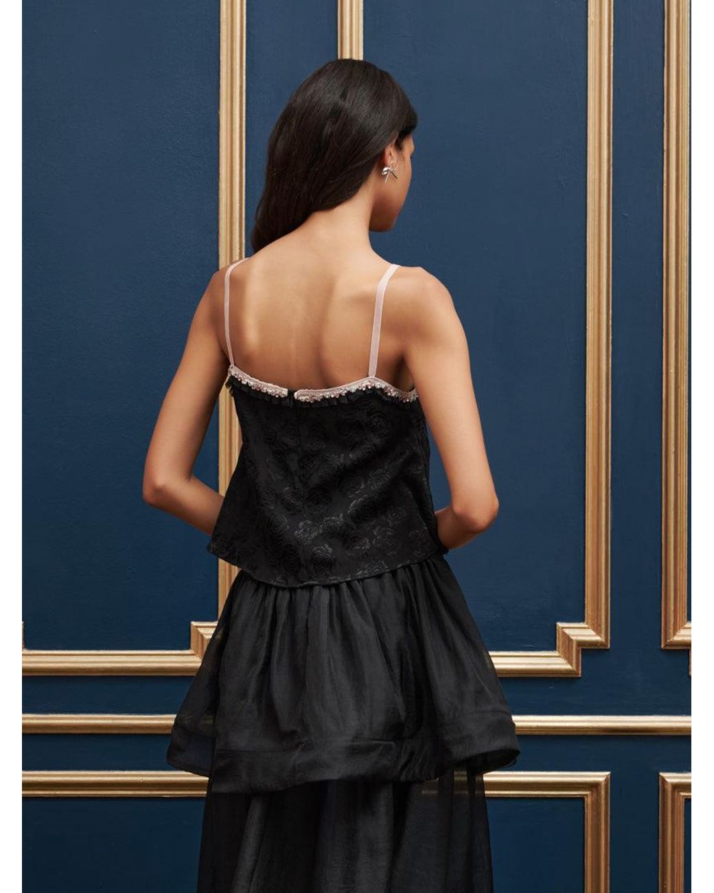 Sister Jane Blue Dream Tiara Embellished Cami Top