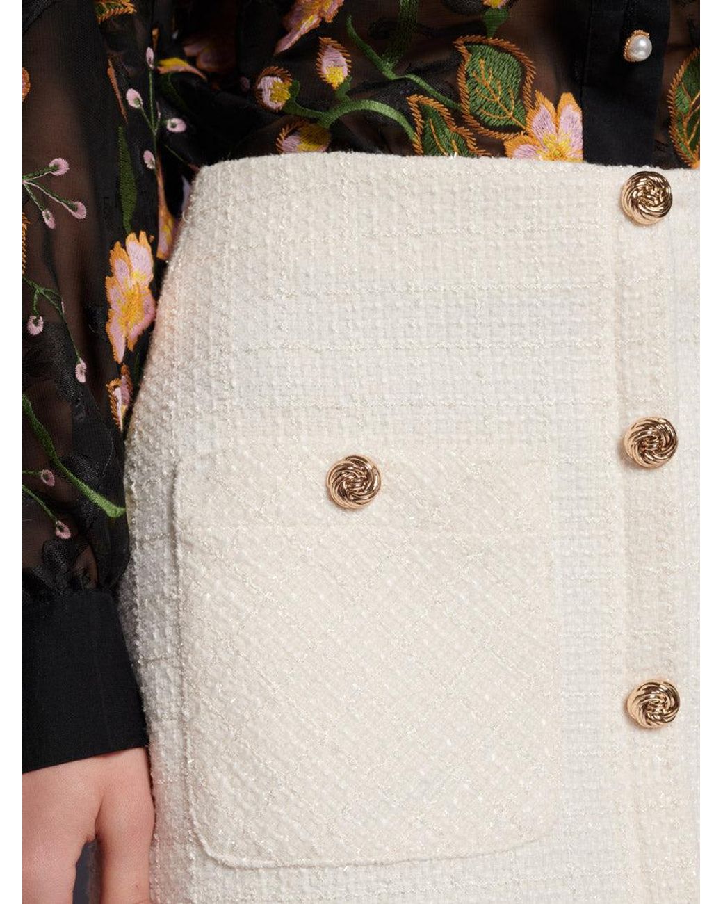 Sister Jane Multicolor Dream Whisper Tweed Mini Skirt