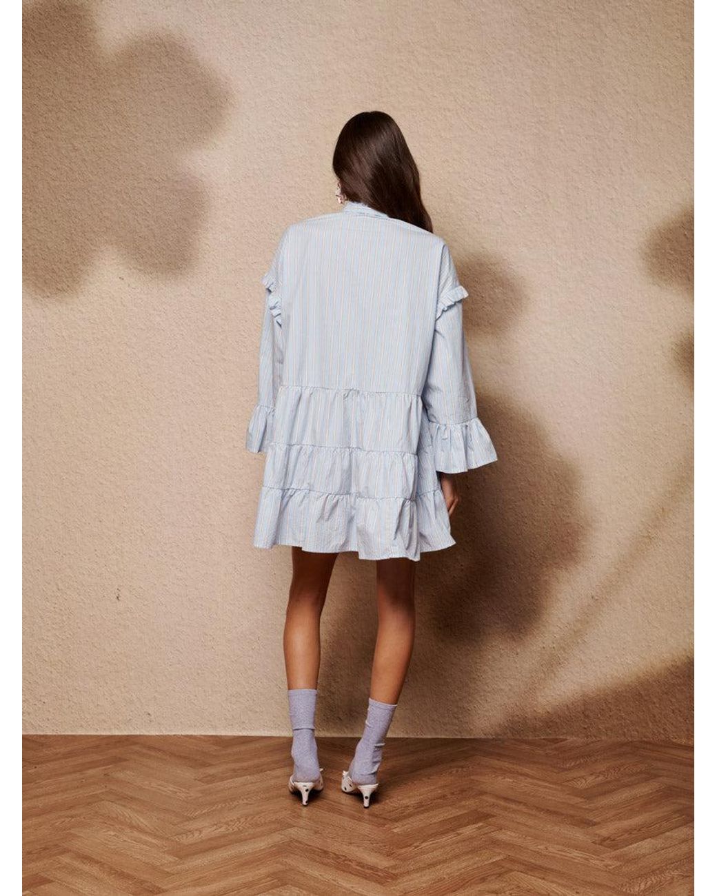 Sister Jane Blue Dawn Stripe Mini Dress