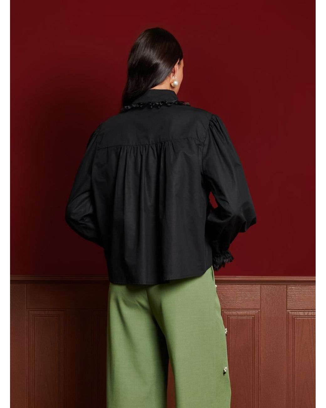 Sister Jane Red Dream Florence Ruffle Blouse
