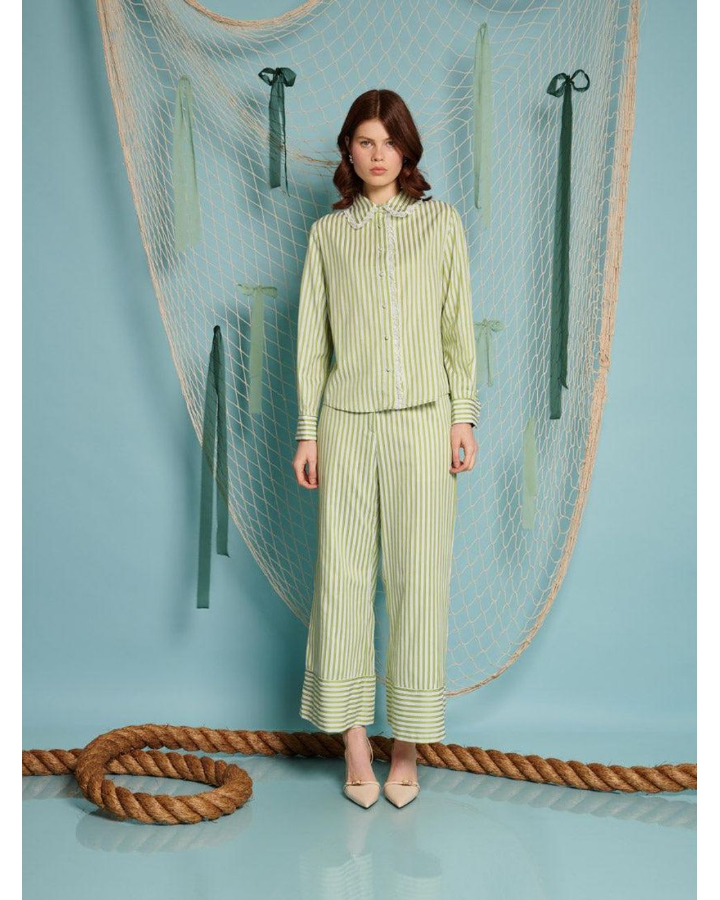 Sister Jane Green Seven Seas Stripe Shirt