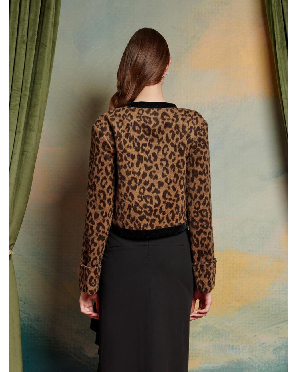 Sister Jane Lily Leopard Cardigan in Natural | Lyst