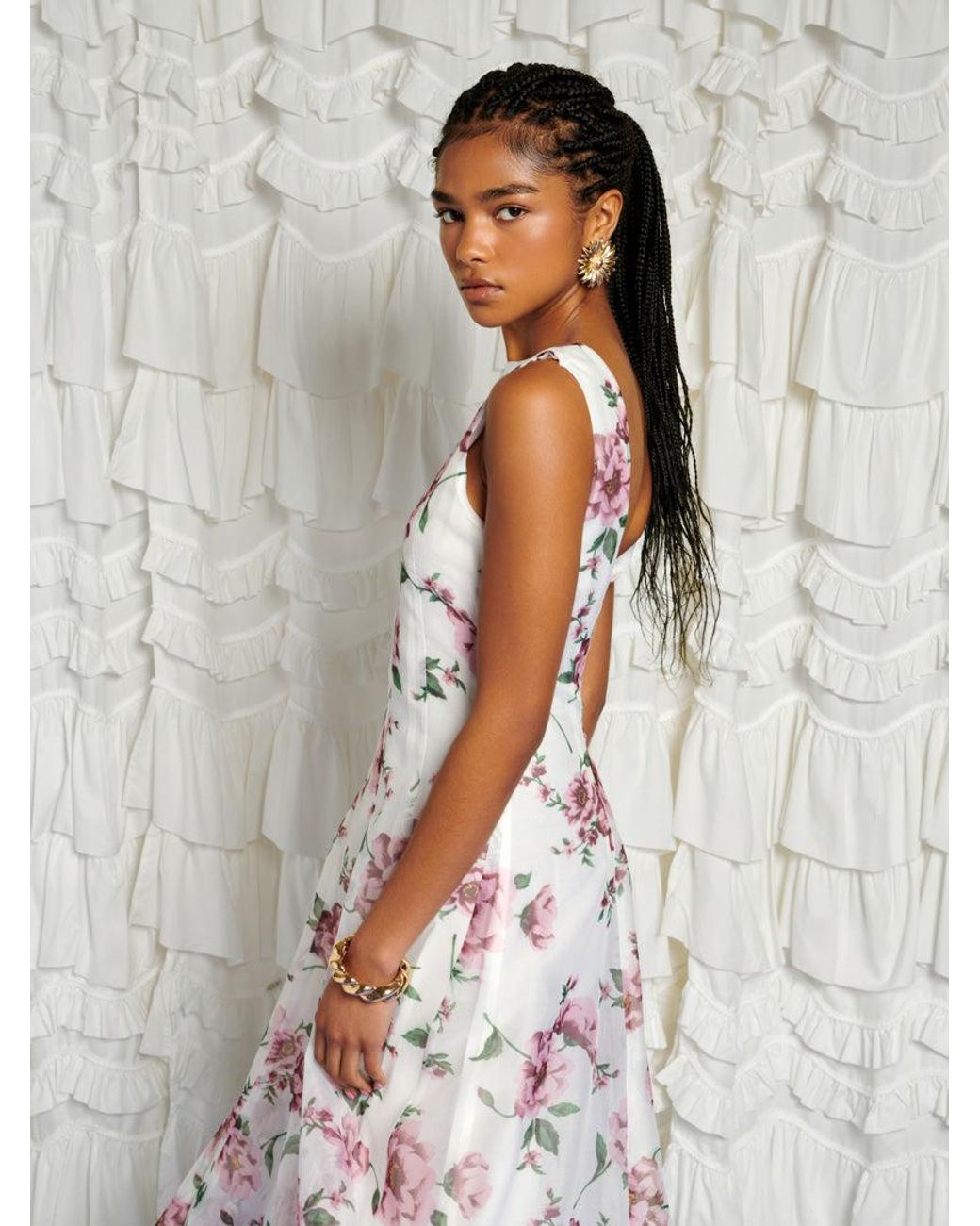 Sister Jane Gray Dream Alma Floral Midi Dress