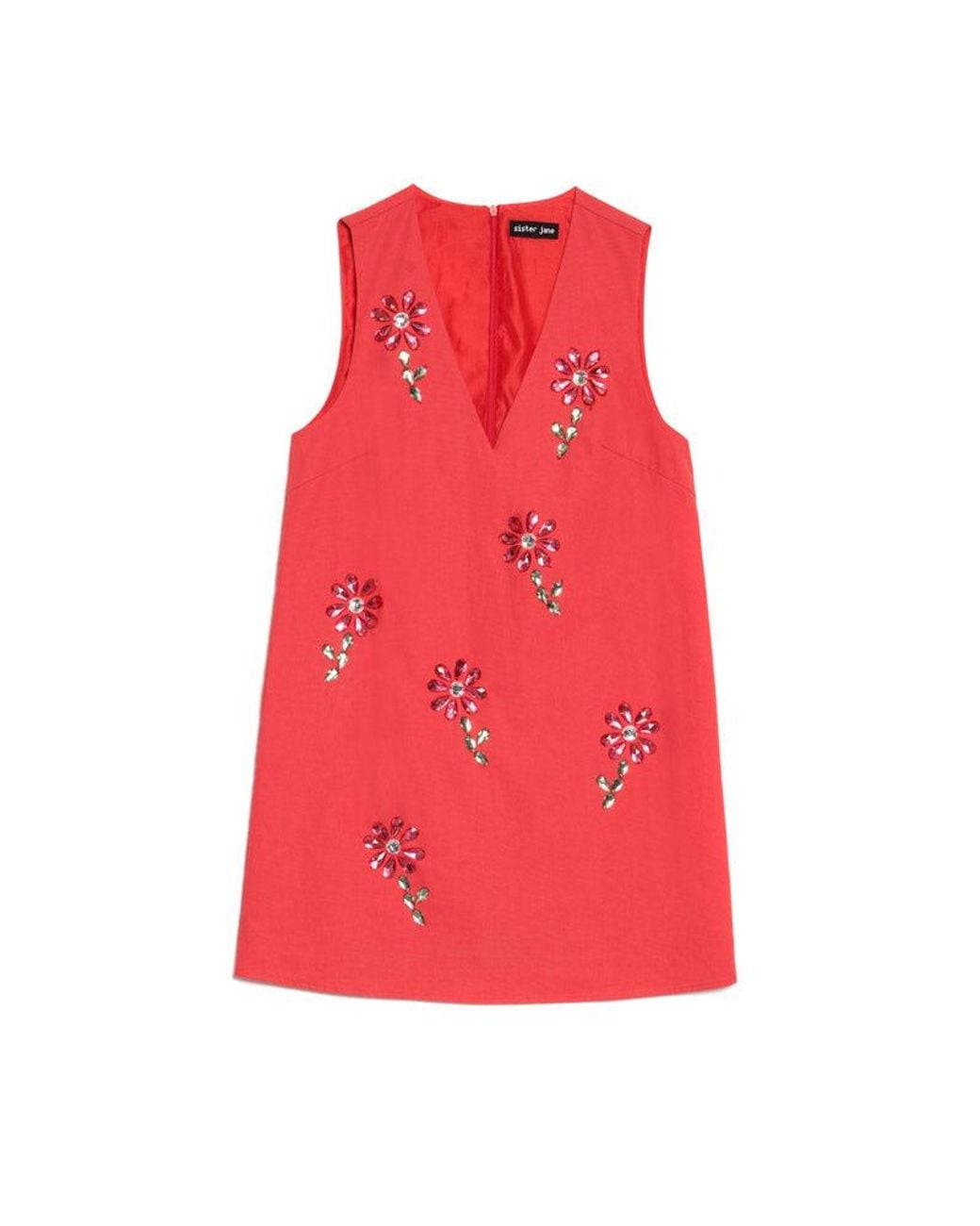 Sister Jane Pink Field Gem Mini Dress