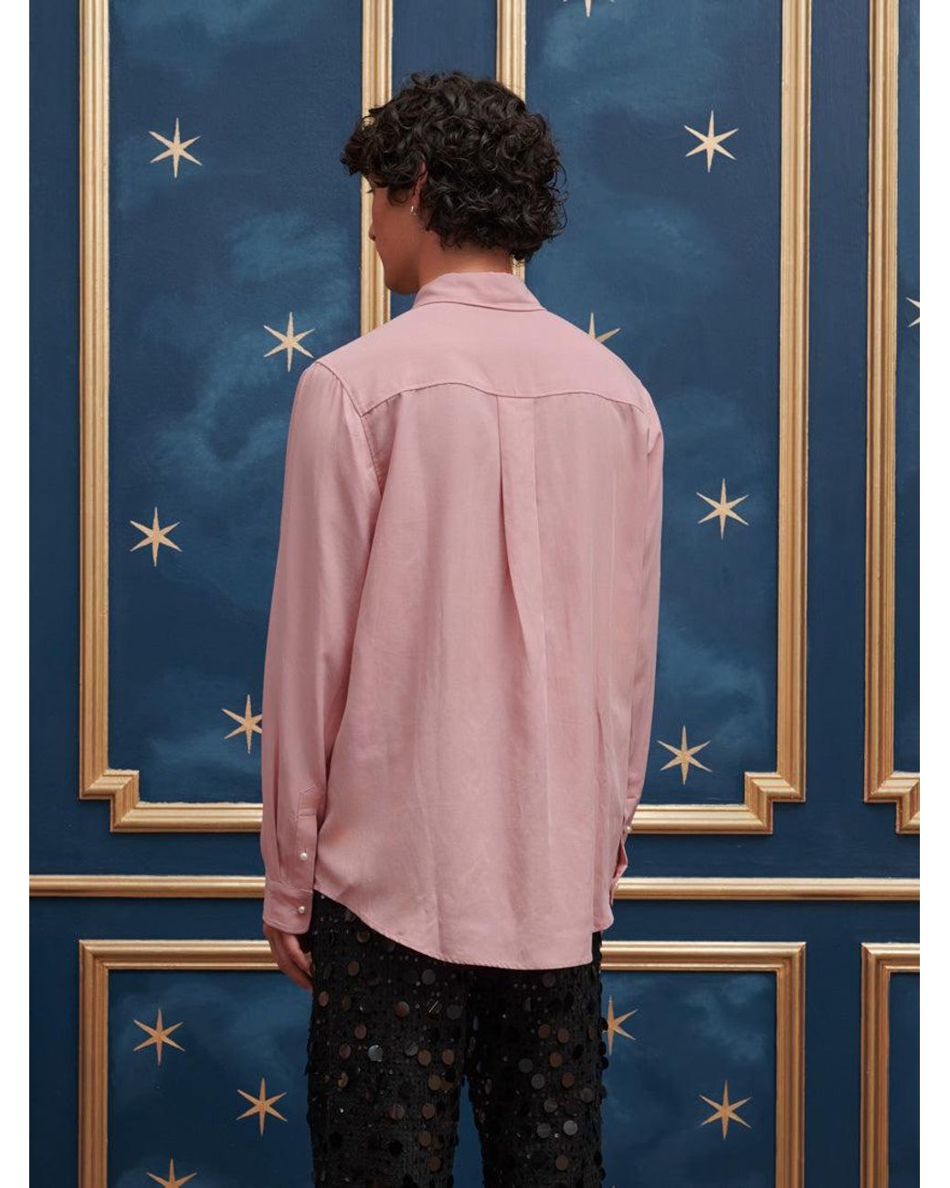 Sister Jane Blue Penny Bejewelled Placket Shirt