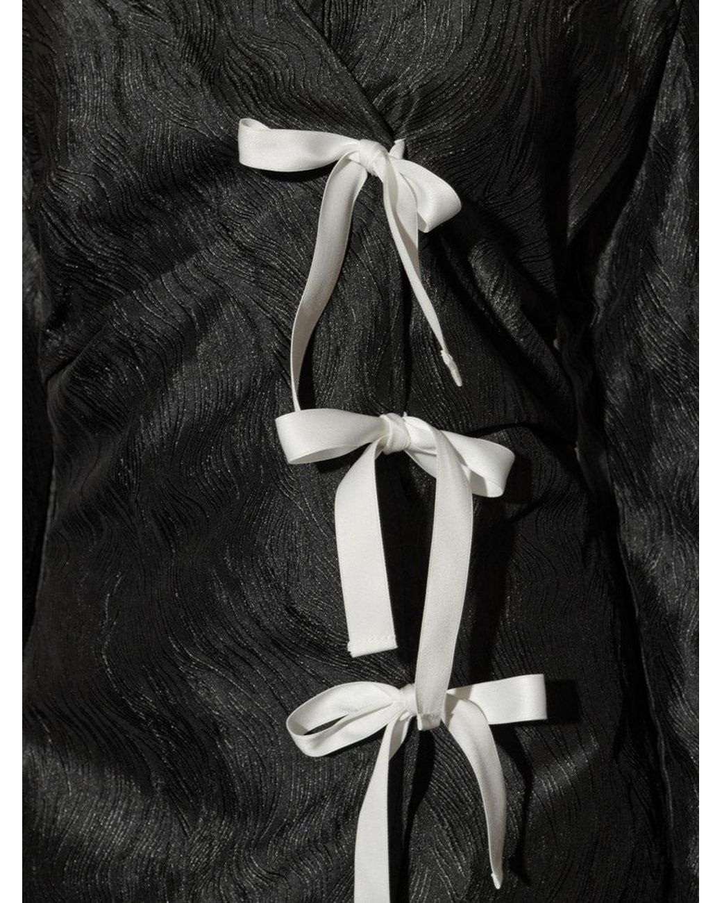 Sister Jane Black Ghospell Julie Wrap Mini Dress