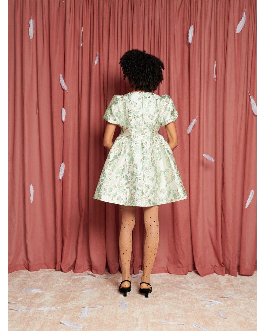 ワンピース sister jane Eider Jacquard Mini Dress Sister Jane Eider Jacquard Mini Dress in Red | Lyst