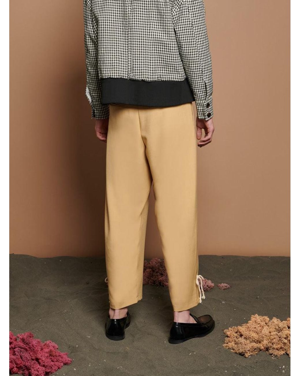 Sister Jane Natural Dash Pleat Trousers