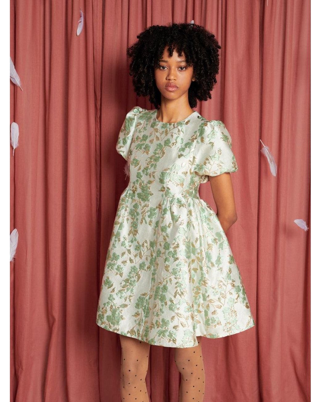 ワンピース sister jane Eider Jacquard Mini Dress Sister Jane Eider Jacquard Mini Dress in Red | Lyst