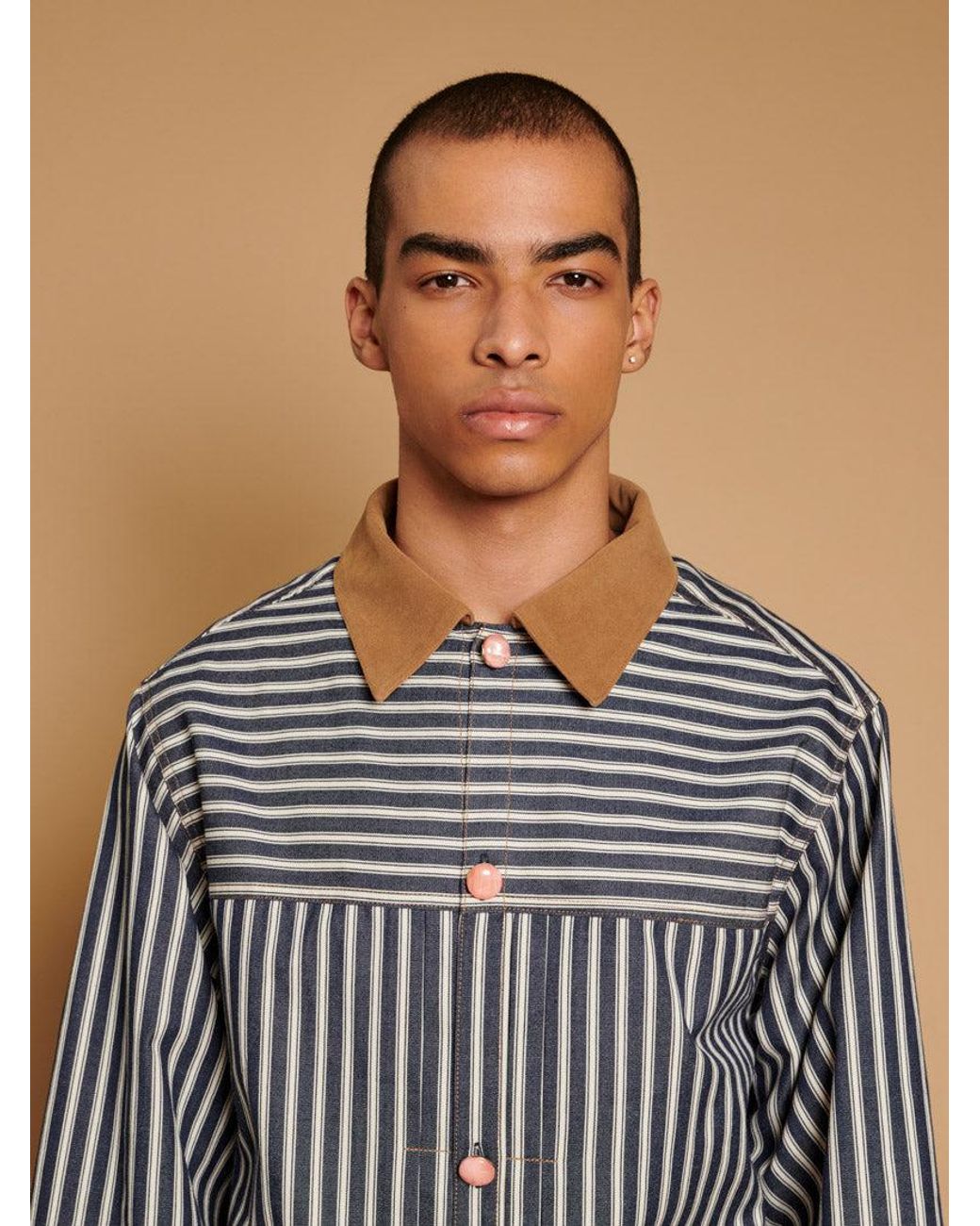 Sister Jane Blue Luis Striped Lightweight Jacket
