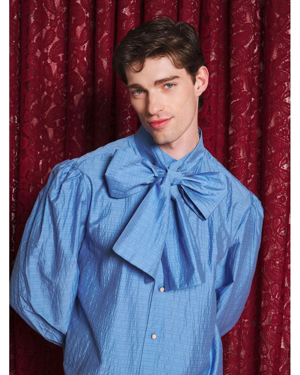 Sister Jane Red Eos Stripe Bow Blouse