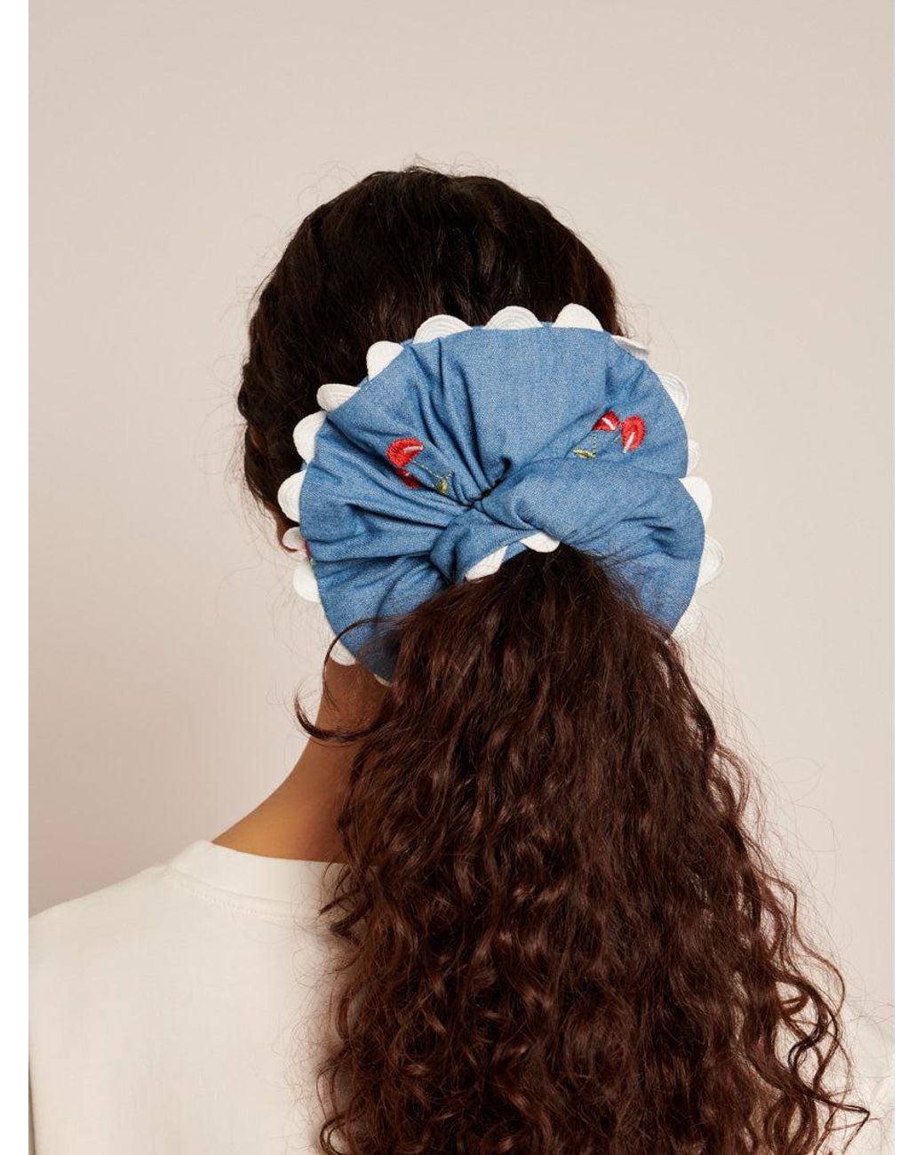 Sister Jane Natural Cerise Scrunchie