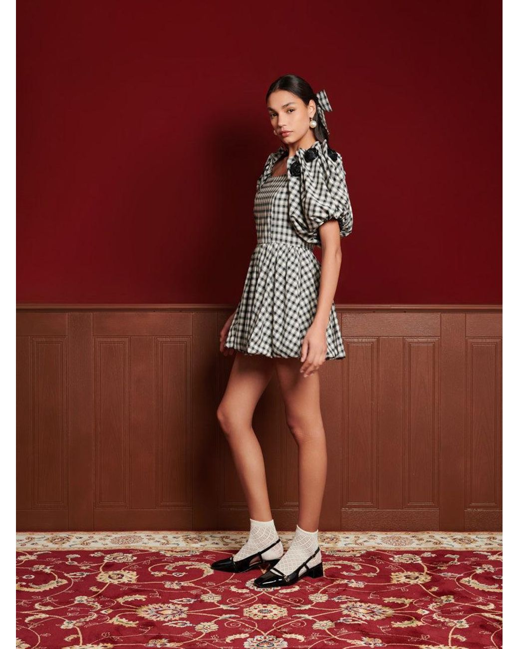 Sister Jane Red Dream Thelma Check Mini Dress