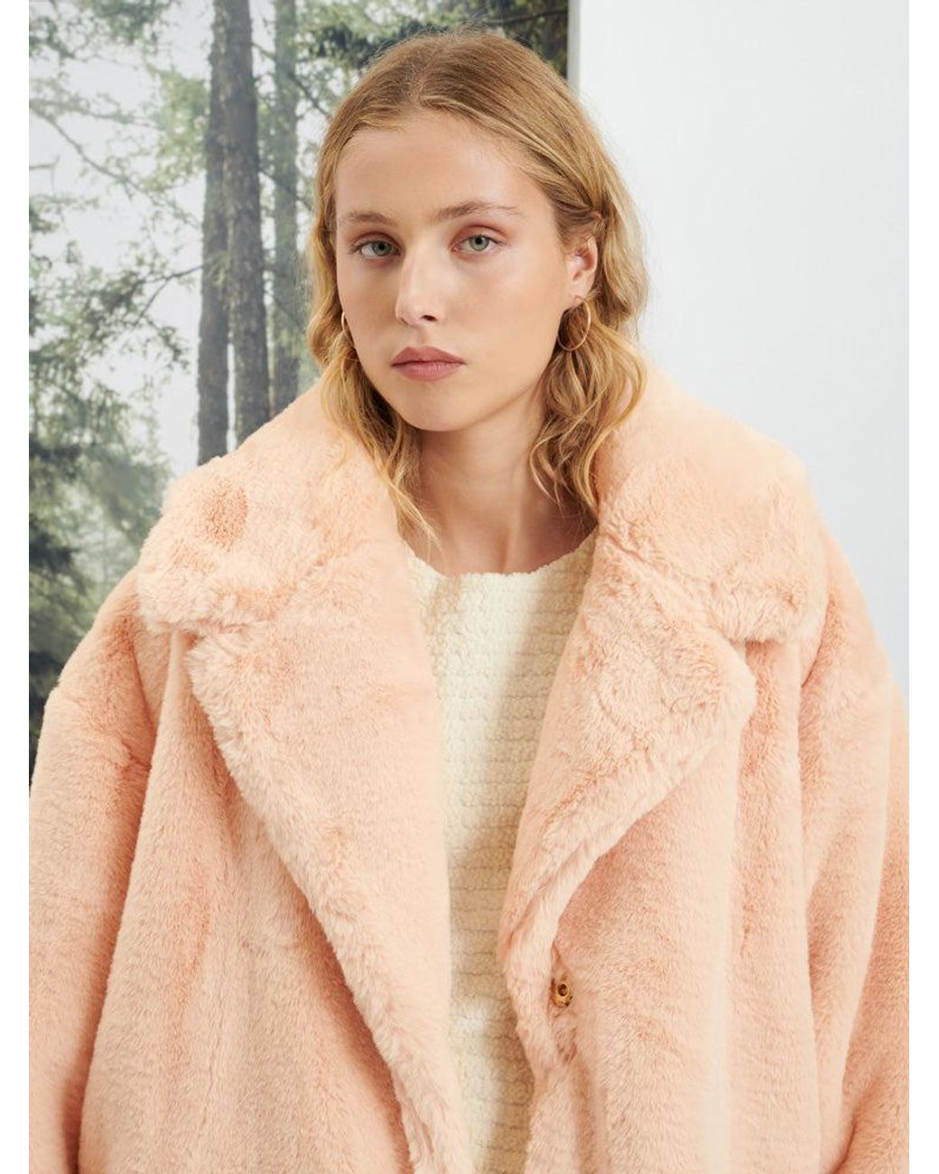 Sister Jane Natural Ghospell Veronica Faux Fur Coat