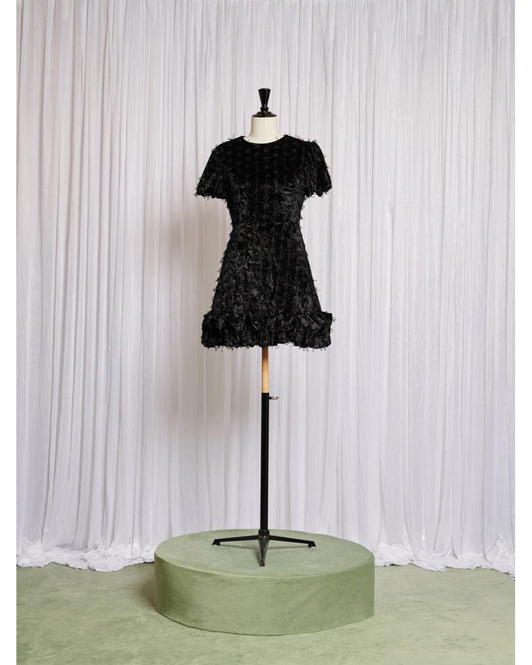 Sister Jane Black Amour Velour Mini Dress