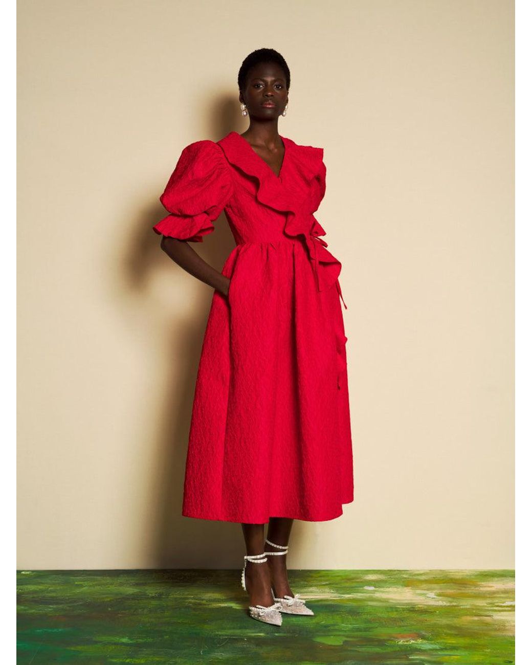 Sister Jane Dream Rouge Array Wrap Dress in Red | Lyst UK
