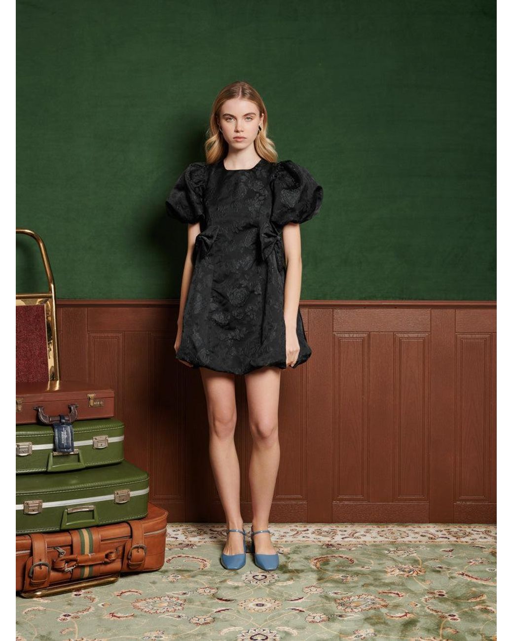 英国発 Sister Jane シスタージェーン Birch Bow Mini Dress Sister Jane Birch Bow Mini Dress in Green | Lyst