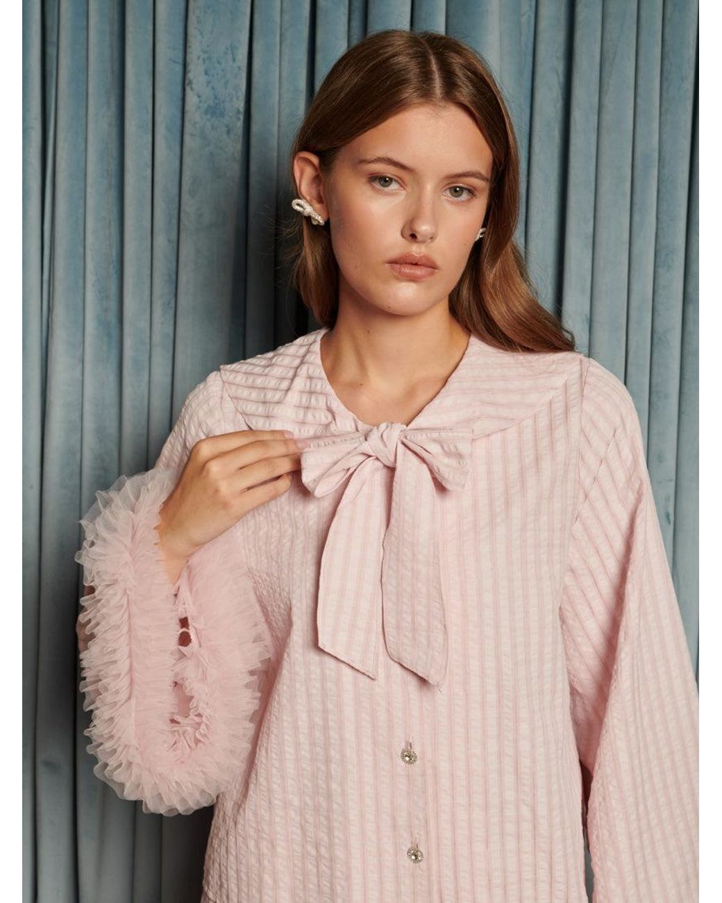 Sister Jane Gray Wonder Stripe Blouse