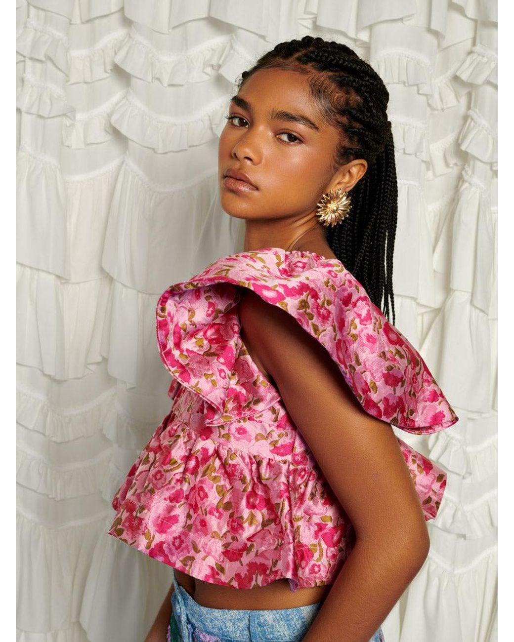Sister Jane Multicolor Dream Primavera Jacquard Top