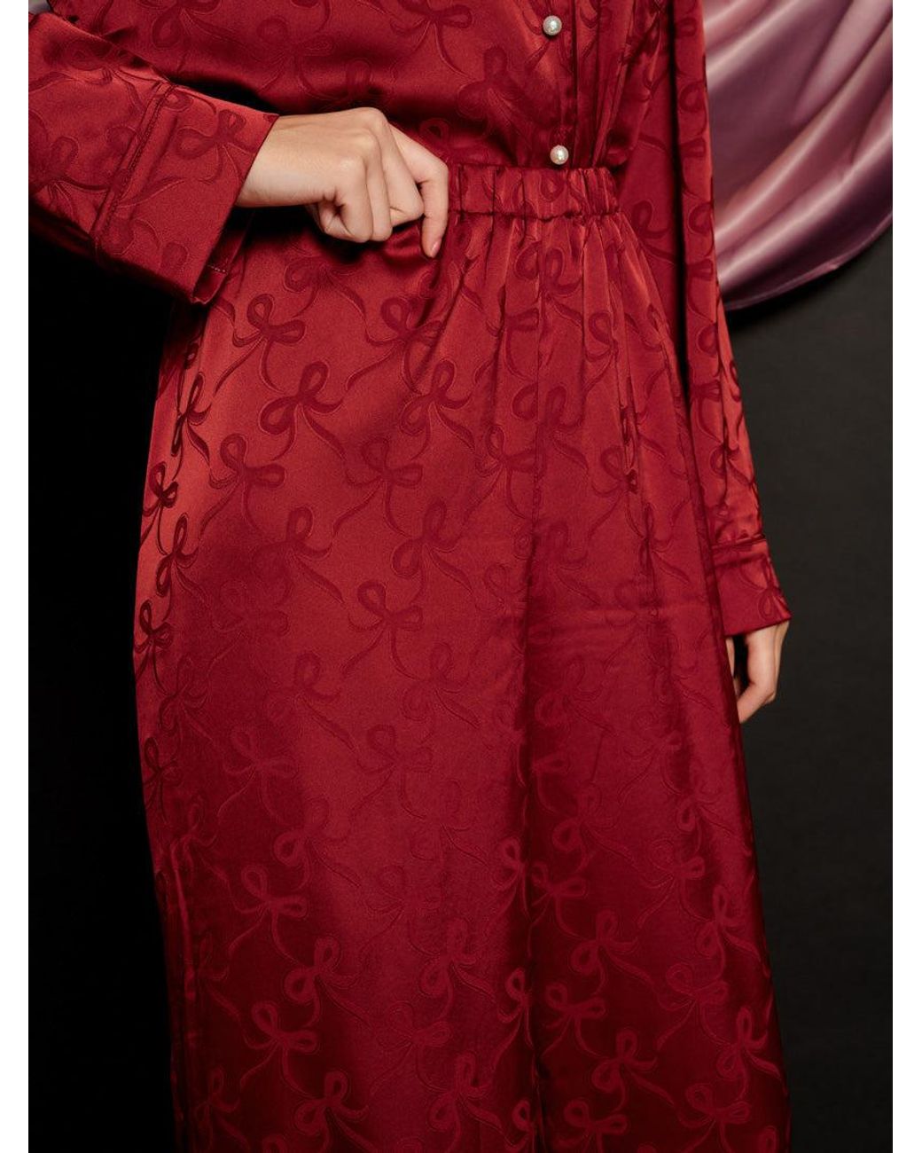 Sister Jane Red Dita Bow Pyjama Trousers