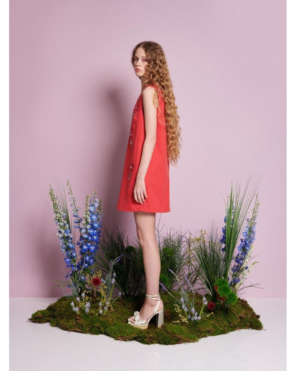 Sister Jane Pink Field Gem Mini Dress