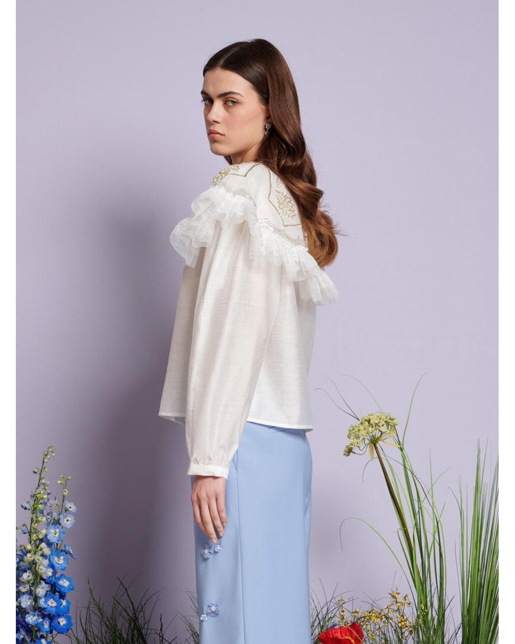 Sister Jane White Dream Evening Primrose Blouse