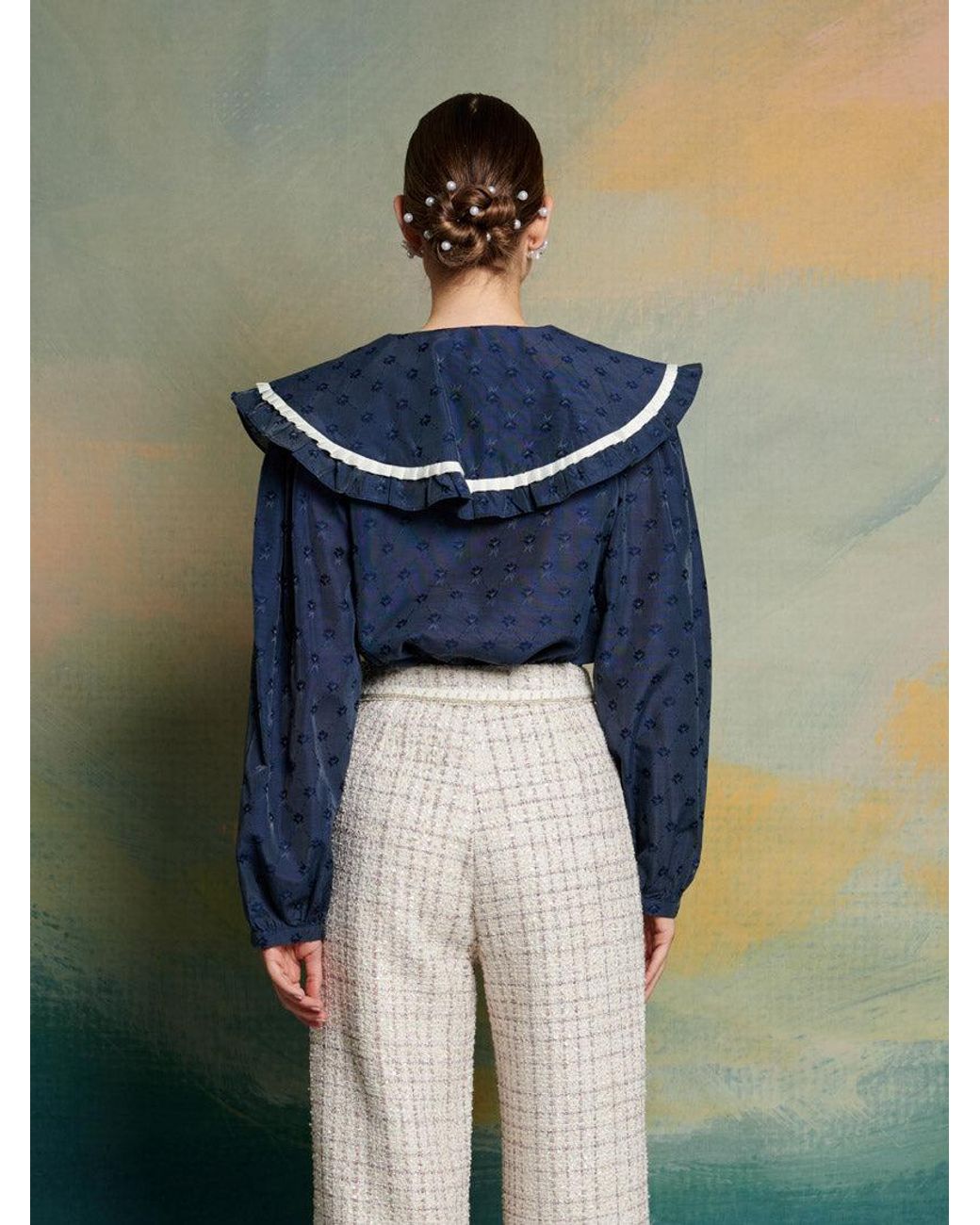 Sister Jane Blue Dream Grace Ruffle Blouse