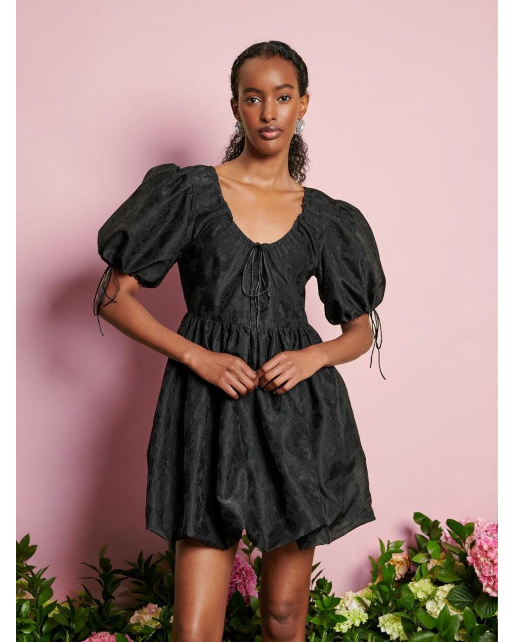 Sister Jane Black Dream Coco Organza Mini Dress