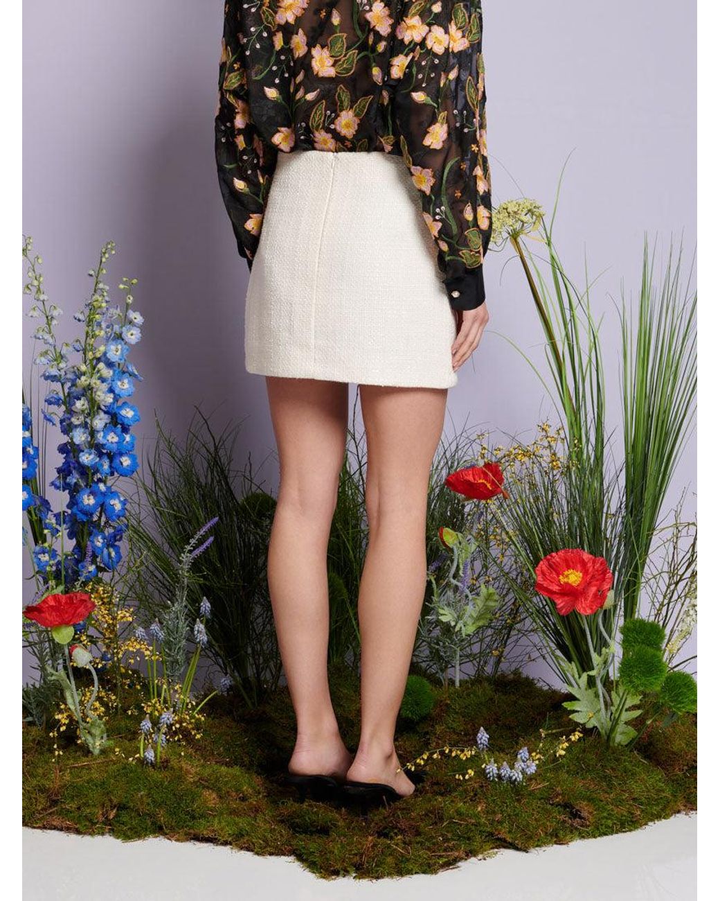 Sister Jane Multicolor Dream Whisper Tweed Mini Skirt