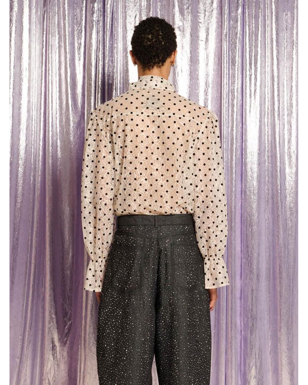 Sister Jane Pink Carrington Lace Bow Shirt
