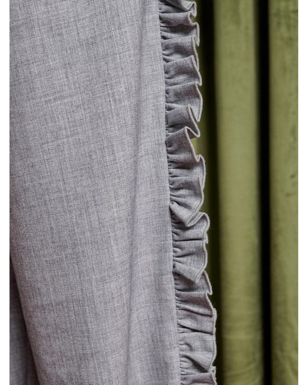 Sister Jane Green Heron Ruffle Trousers