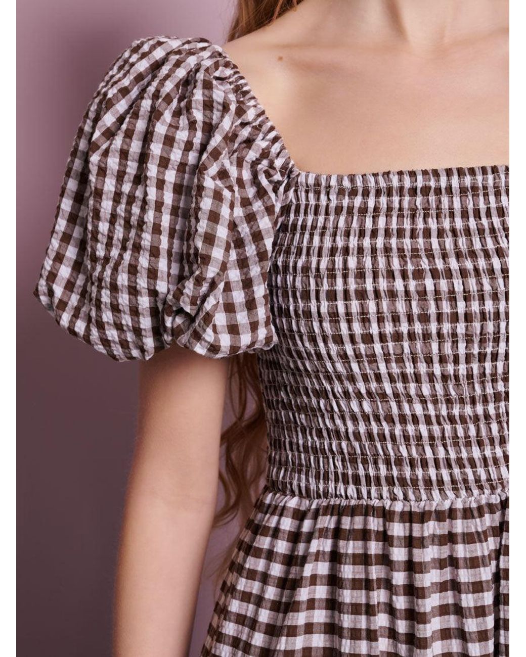 Sister Jane Pink Pollen Gingham Midi Dress