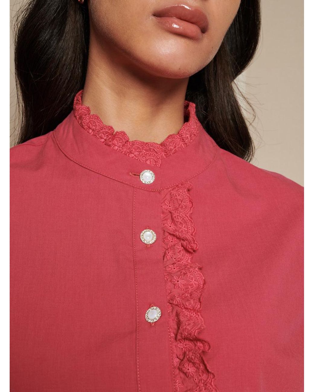 Sister Jane Pink Fern Fare Blouse