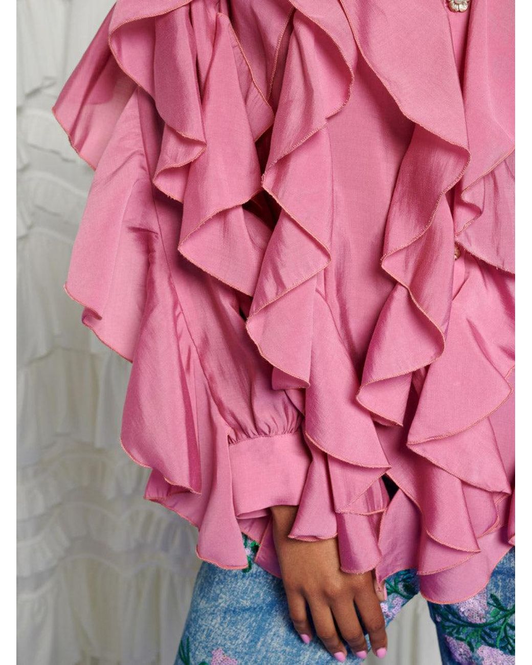 Sister Jane Pink Dream Rosa Ruffle Blouse
