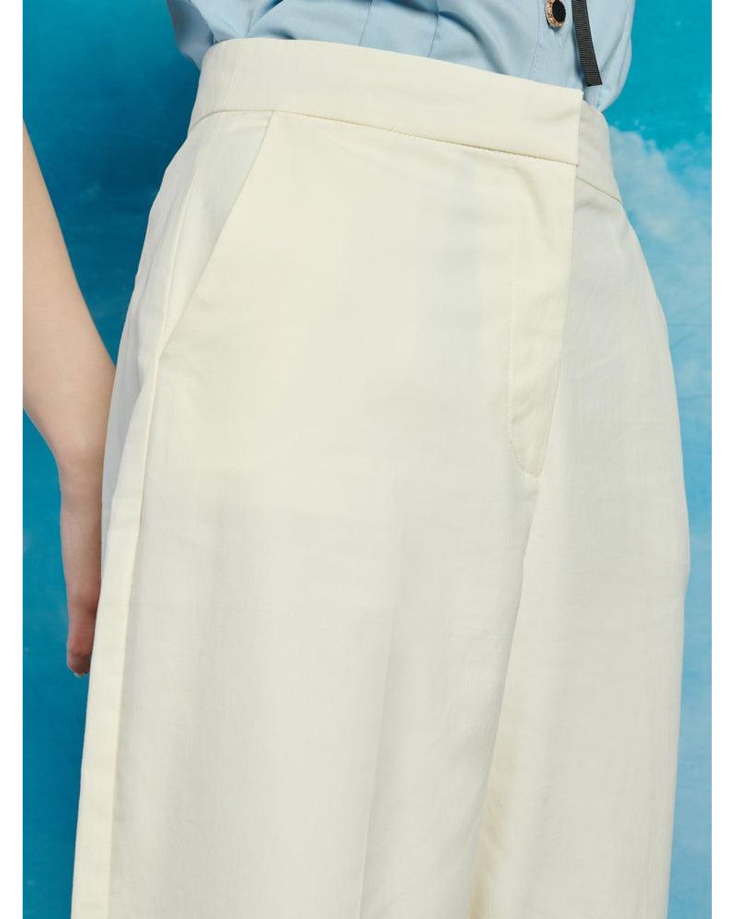 Sister Jane Blue Lucky Embroidered Trousers