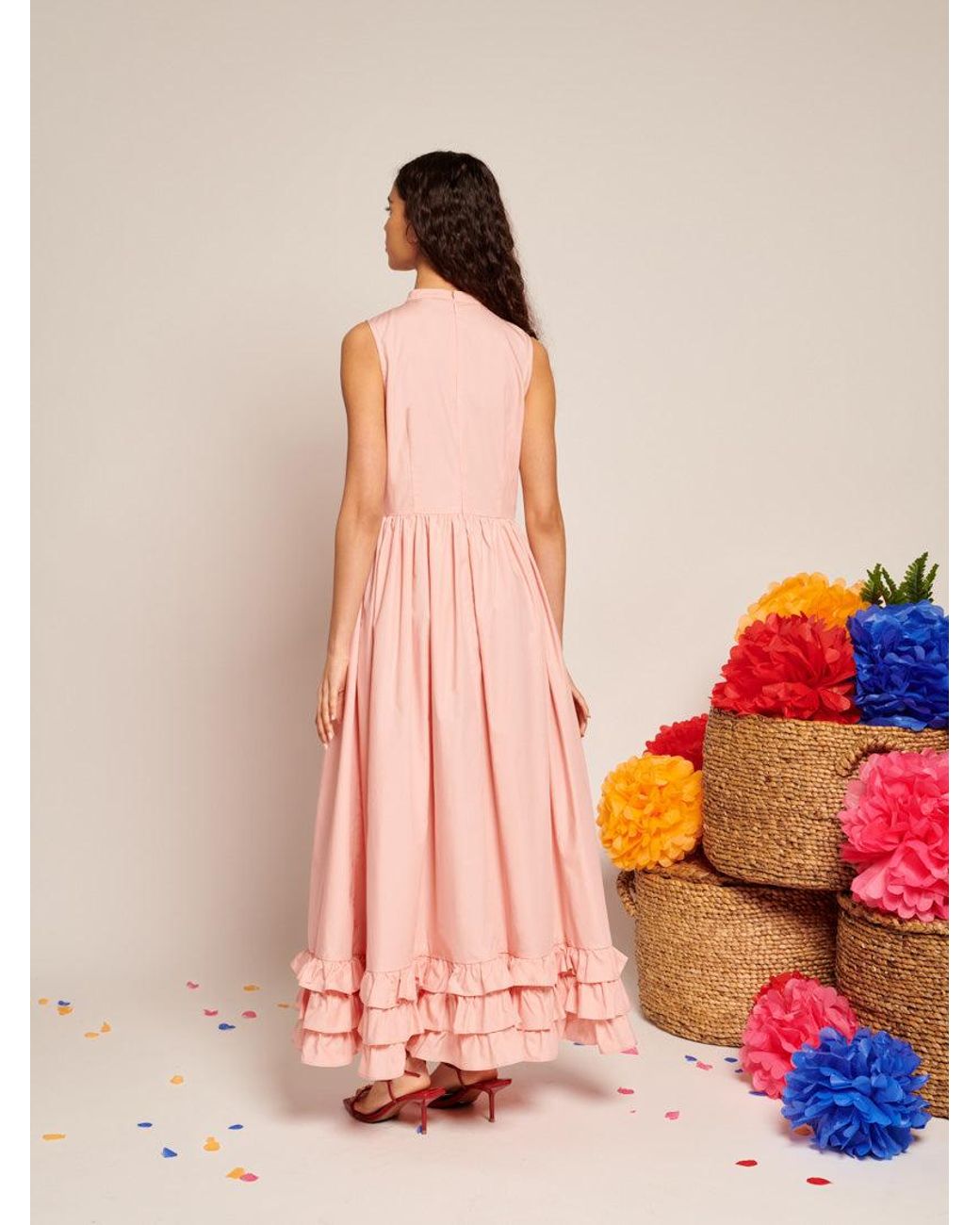 Sister Jane Orange Magnolia Bow Maxi Dress