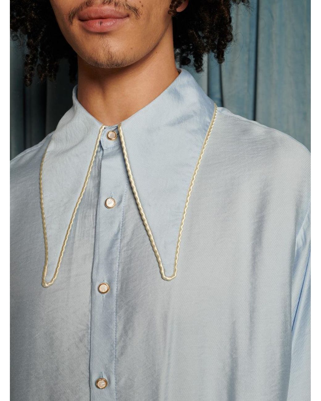 Sister Jane Gray Augie Retro Collar Shirt